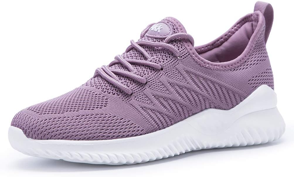 Womens Walking Tennis Shoes - Lightweight Slip On Sneakers