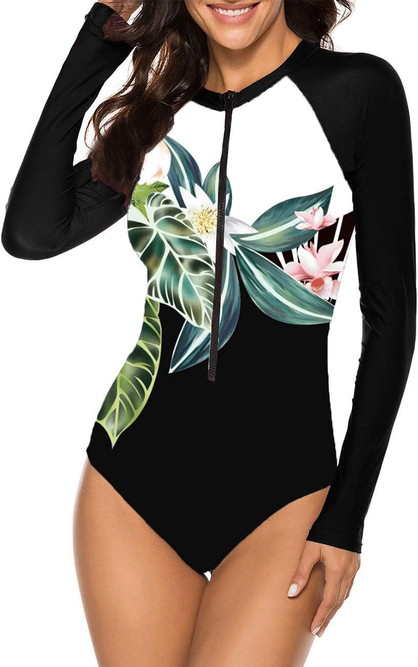 SELINK Women's Long Sleeve Rash Guard for Stylish Surfing Fun