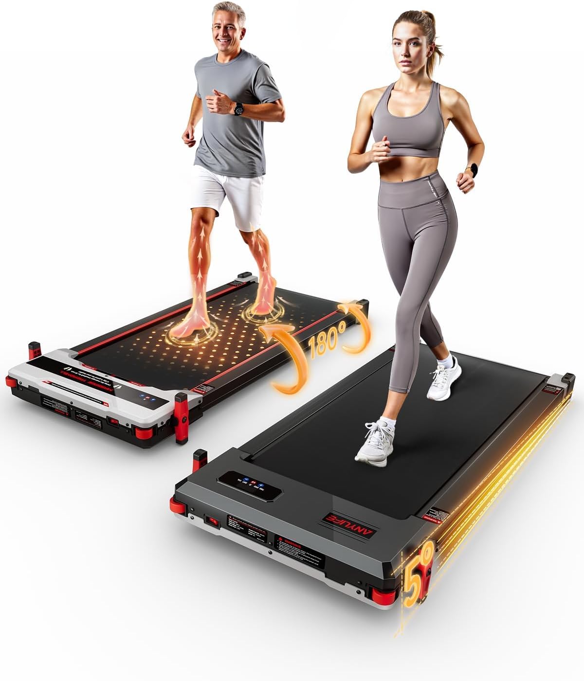 Walking Pad Treadmill for Home with Incline and Remote Control