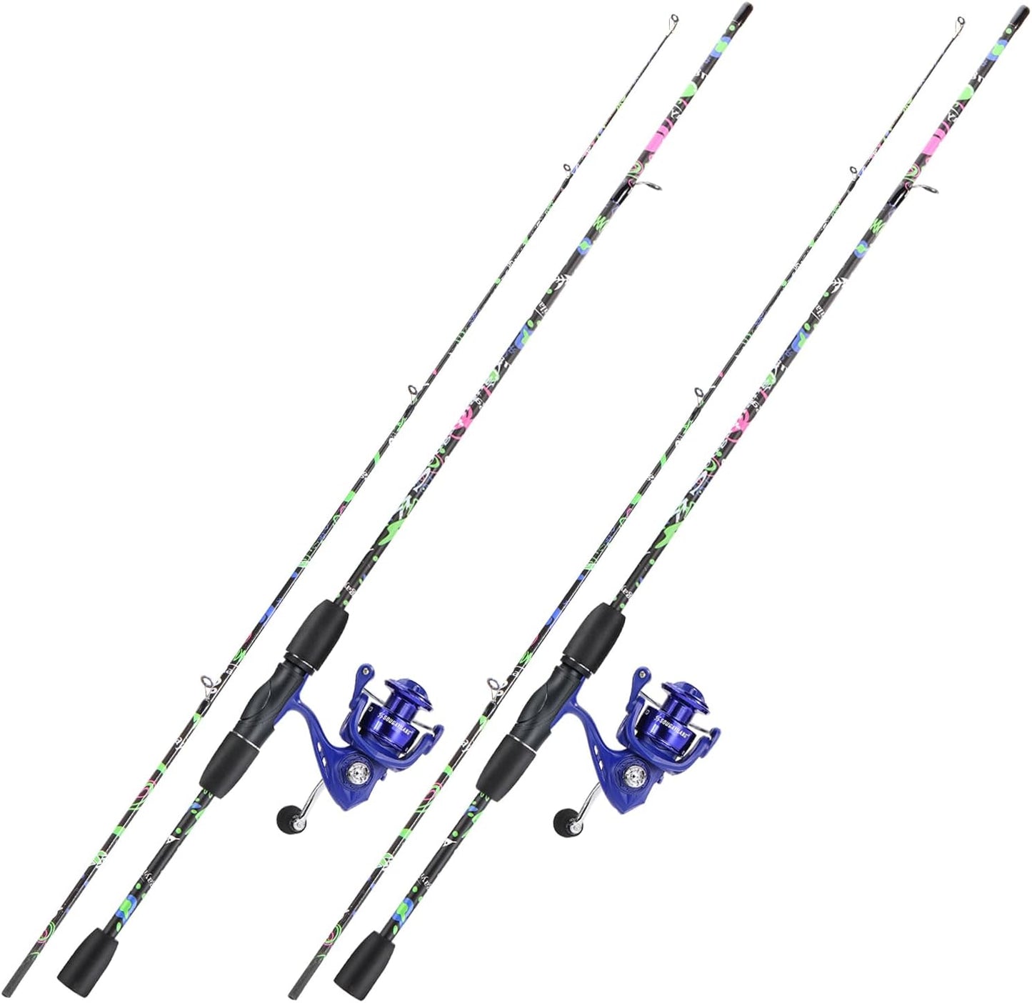 Sougayilang Fishing Rod Combo: 6-Foot Graphite & Fiberglass