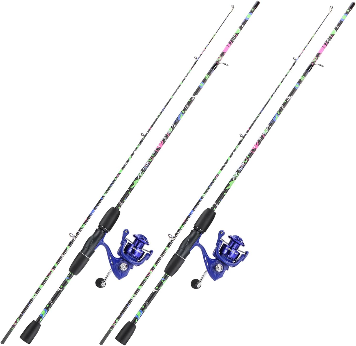 Sougayilang Fishing Rod Combo: 6-Foot Graphite & Fiberglass