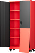 75 in Rolling Steel Tool Cabinet with Locking Doors - Tall Metal