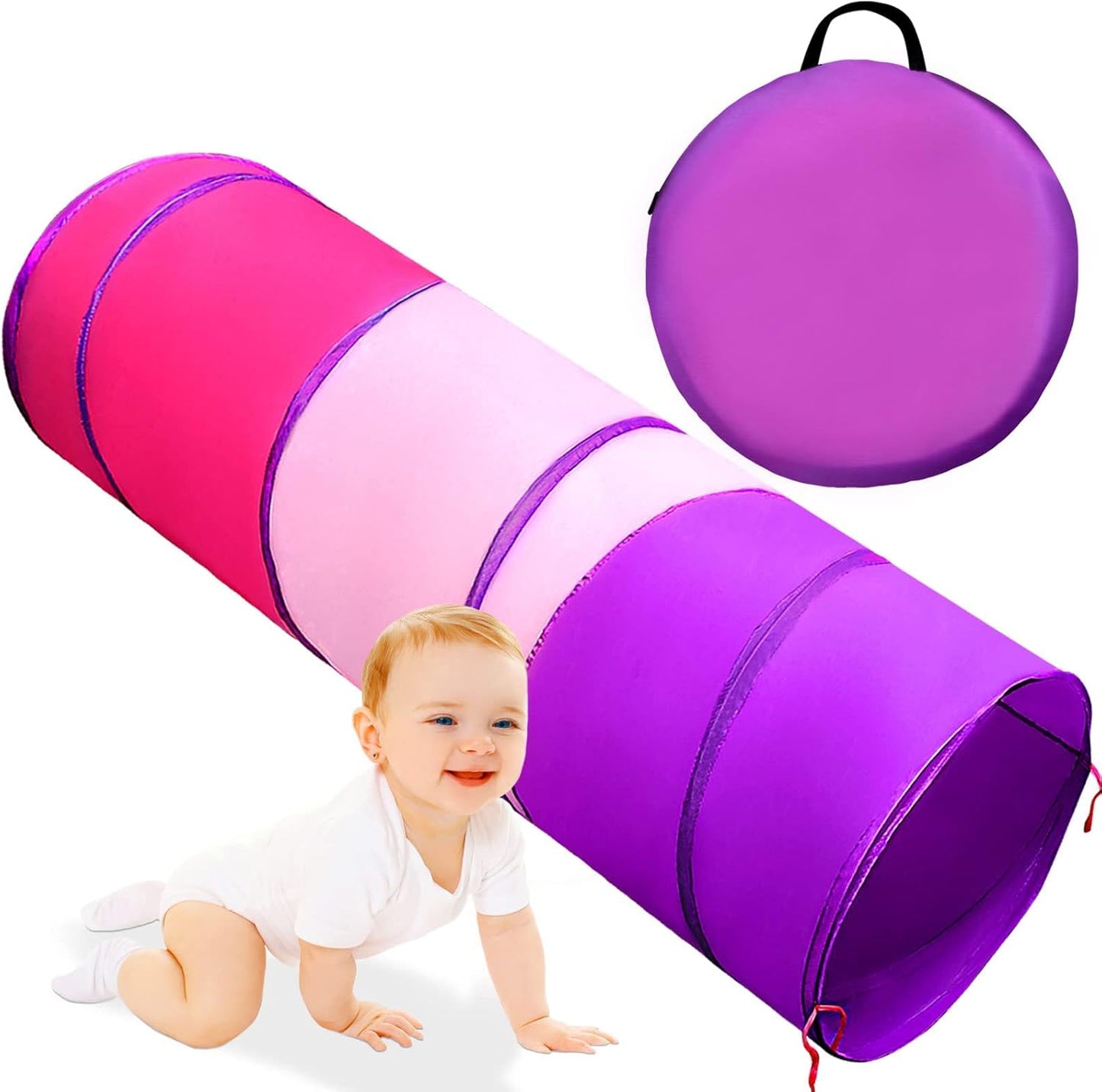 6ft Pop Up Kids Play Tunnel - Fun Indoor/Outdoor Toy!