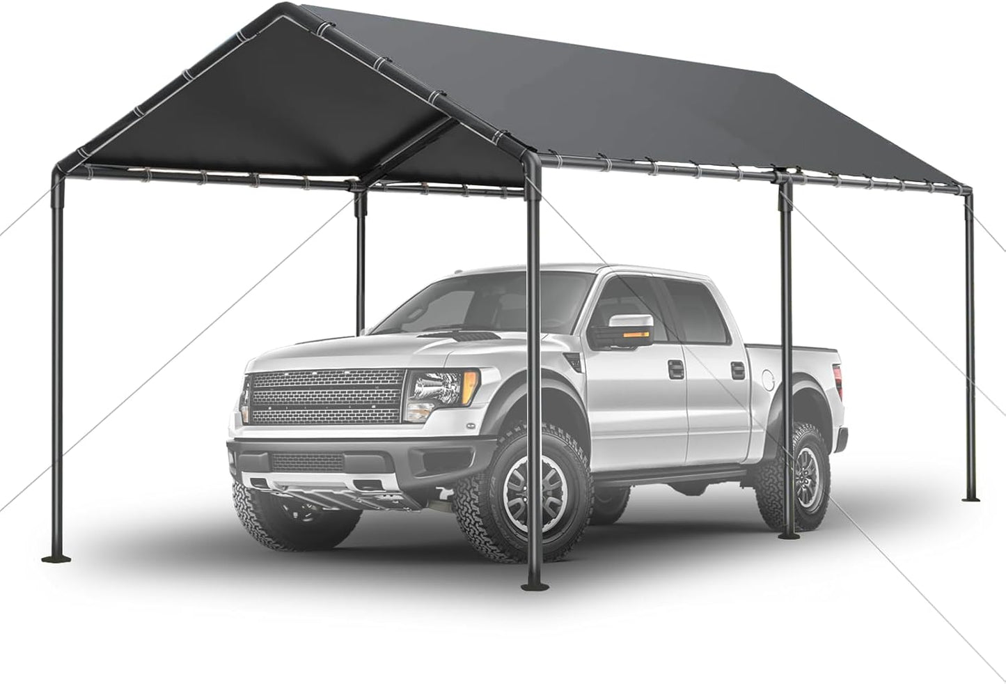 Outdoor Carport 10x20ft Heavy Duty Car Tent for All Seasons