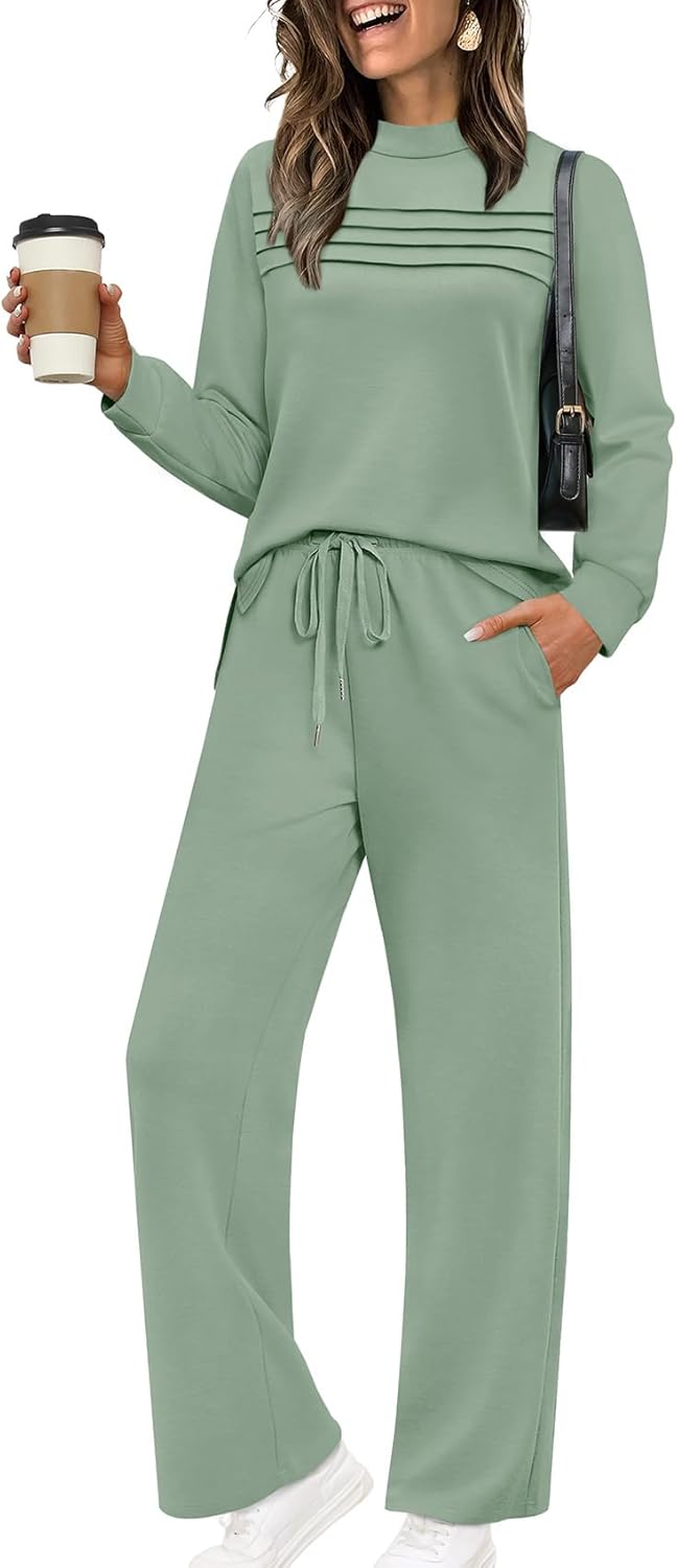 WIHOLL Two Piece Sets for Women - Cozy Fall Travel Outfits
