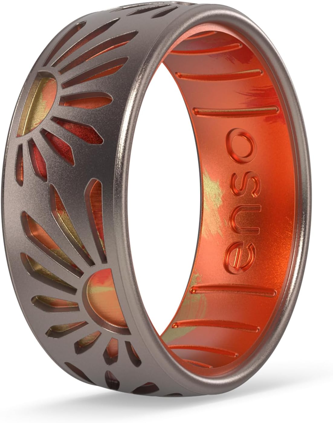 Etched Classic Silicone Rings for Nature Lovers - Unique Design