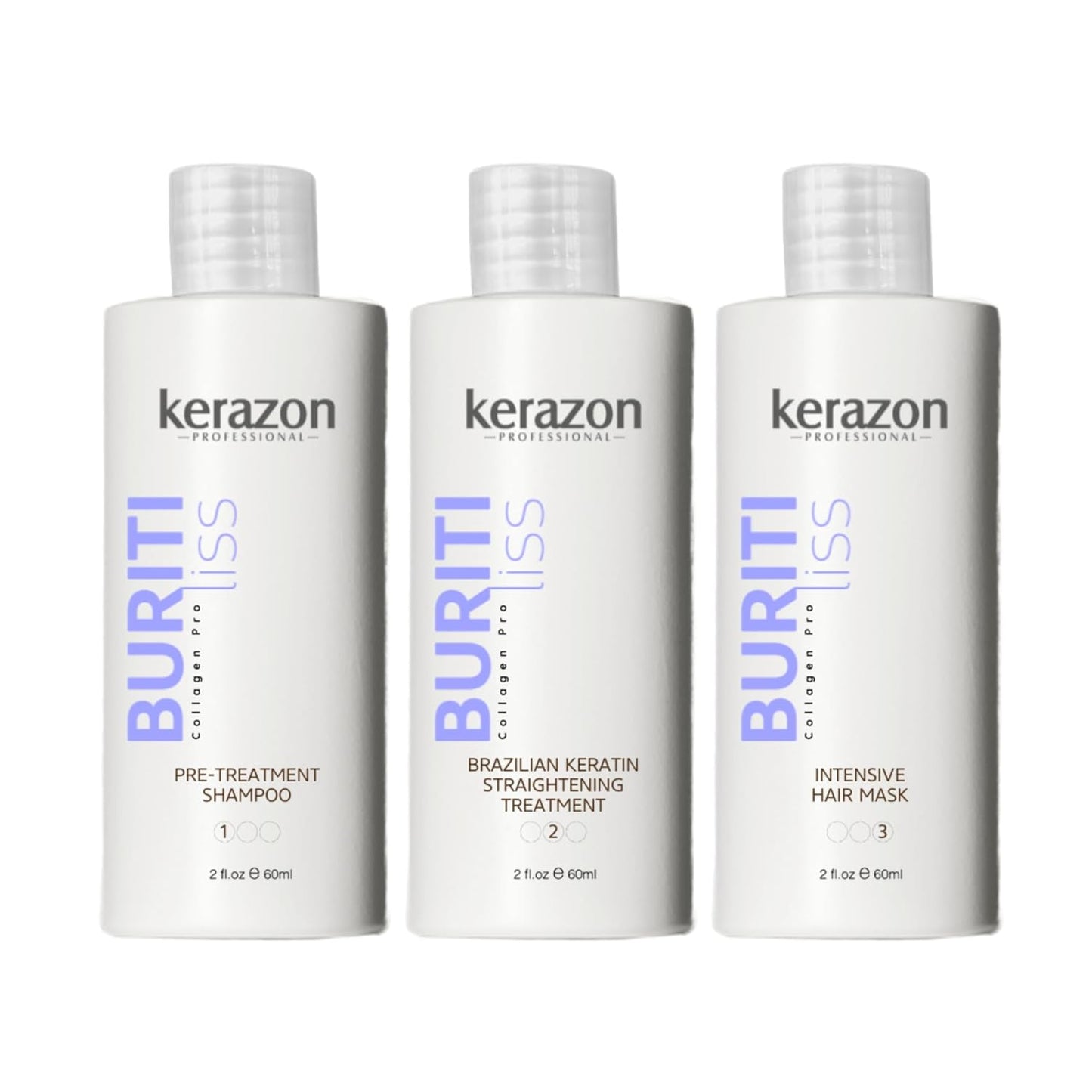 Brazilian Keratin Straightening Treatment Kit for All Hair Types