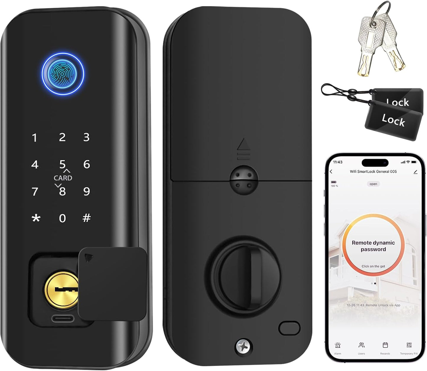 Keyless Fingerprint Smart Lock for Front Door