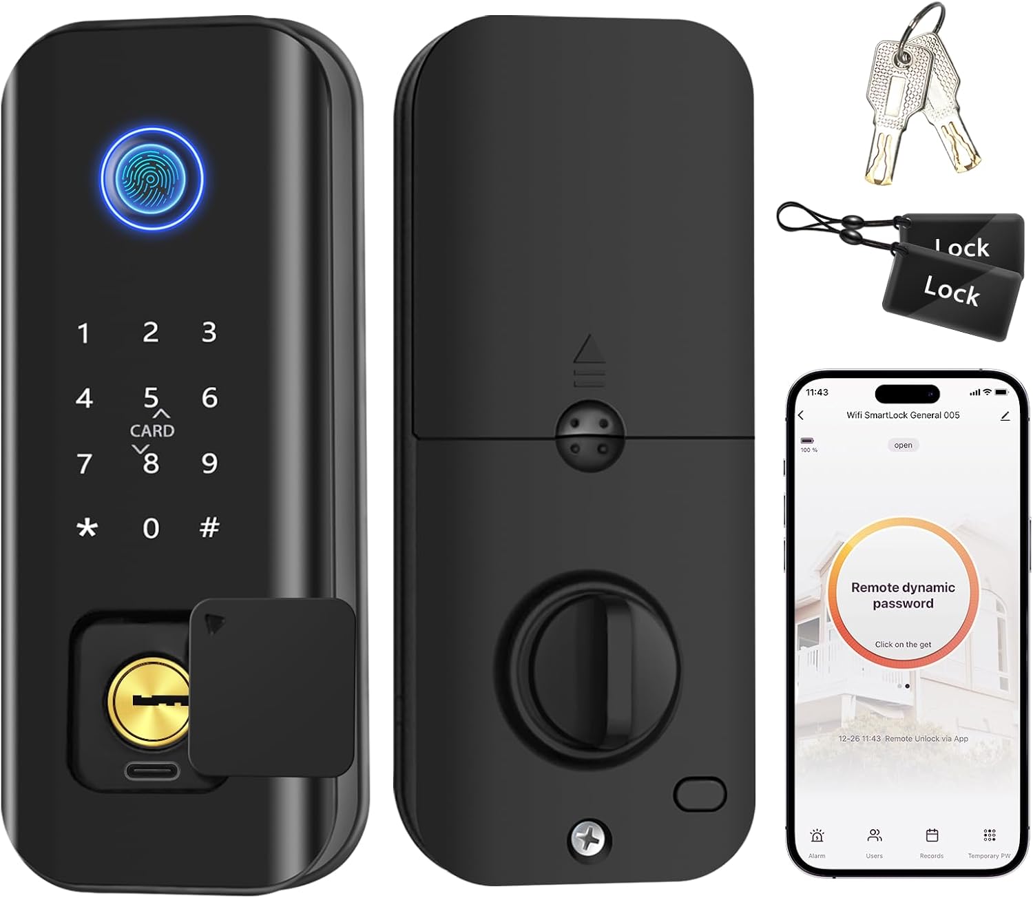 Keyless Fingerprint Smart Lock for Front Door