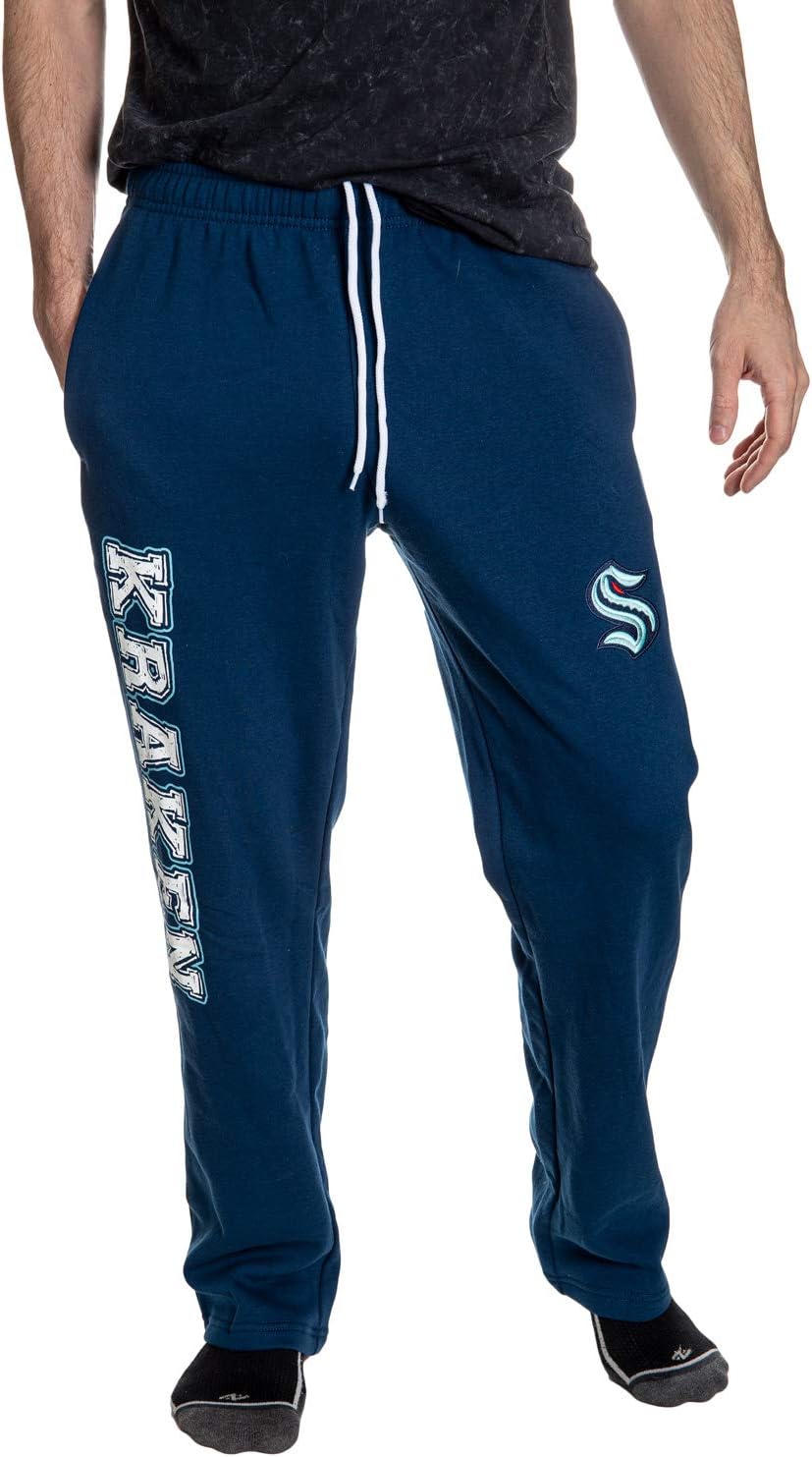 NHL Men's Premium Fleece Official Team Sweatpants for Comfort