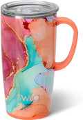 22oz Dreamsicle Travel Mug with Handle and Lid - Insulated Tumbler