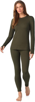 Cuddl Duds Womens Fleece Lined Thermal Base Layer Set - Warm Stay