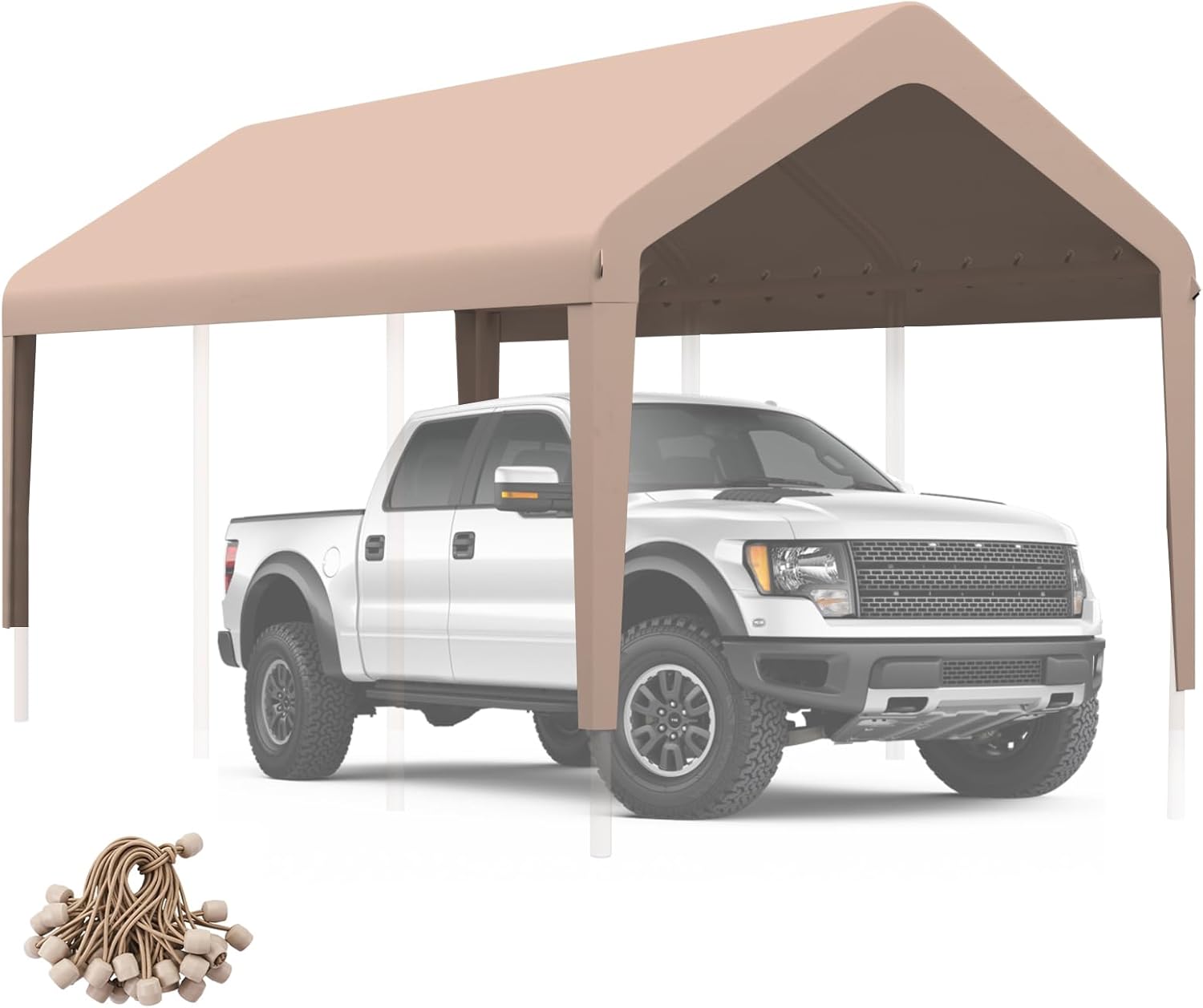 Carport Canopy 10ftx20ft Heavy Duty Replacement Cover for Shelter