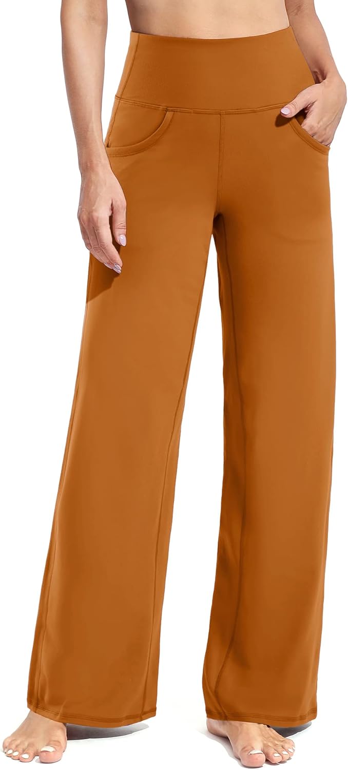 Promover Wide Leg Pants for Women - Comfortable Yoga Pants