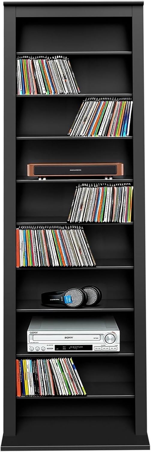 Prepac Narrow Cabinet Media Storage for DVDs and More