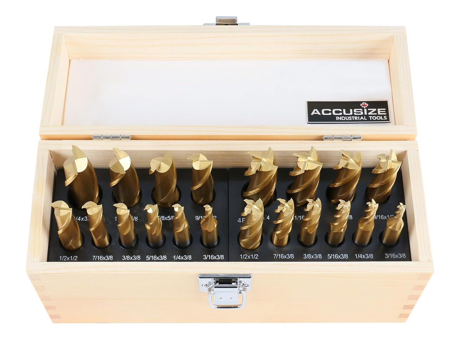 Accusize Industrial Tools 20 Pc Hss Tin Coated End Mill Set Review