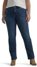 Lee Plus Size Ultra Lux Comfort Straight Leg Jean - Stretch Waist rise