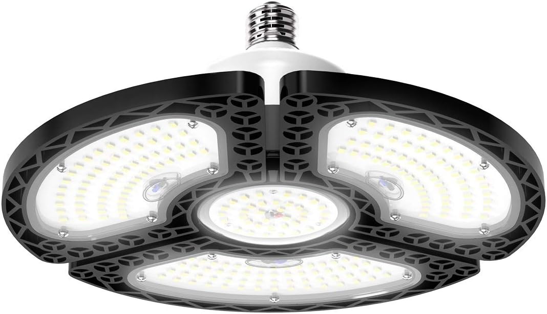 LED Garage Light 80W Deformable Ceiling Lights for Bright Spaces