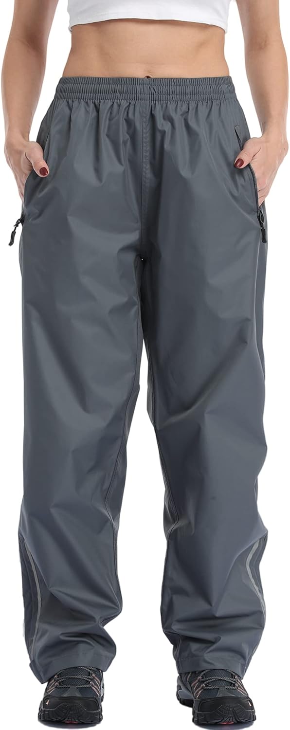 Ourcan Over Pants Waterproof Lightweight Rain Pants for Women