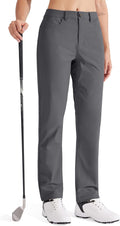 Womens Stretch Straight Leg Golf Pants 29in 31in - Lightweight Comfort