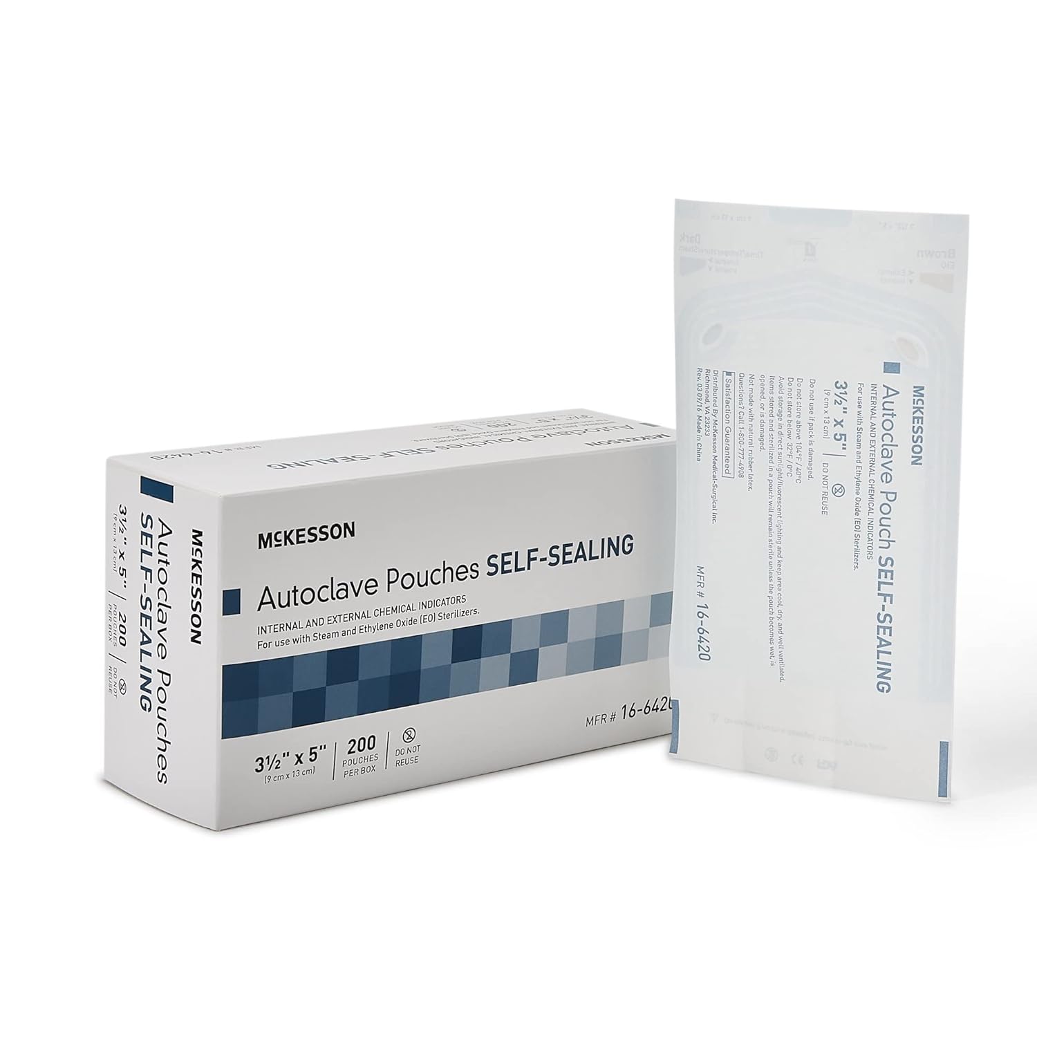 McKesson Autoclave Pouches for Steam and EO Sterilization