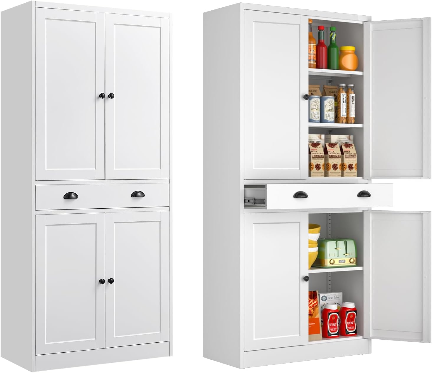 Metal Kitchen Pantry Cabinet for Efficient Home Storage Solutions