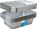 Diplastible Oblong Disposable Aluminum Pans with Lids - Multiuse Bake