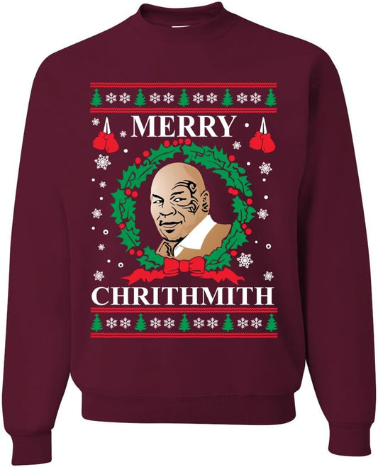 Wild Bobby Merry Chrithmith Ugly Christmas Sweater for All