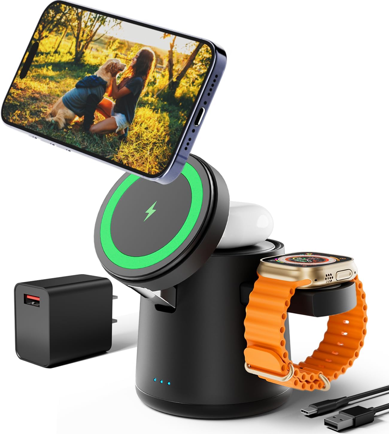 Wireless Fast Charger Station for Apple Devices - OKflyman