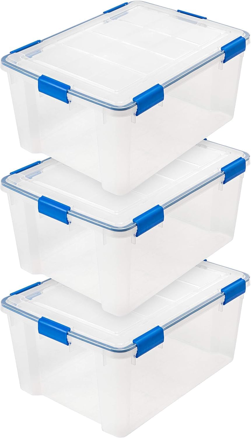 IRIS USA 60 Quart WeatherPro Storage Box for Bulky Items
