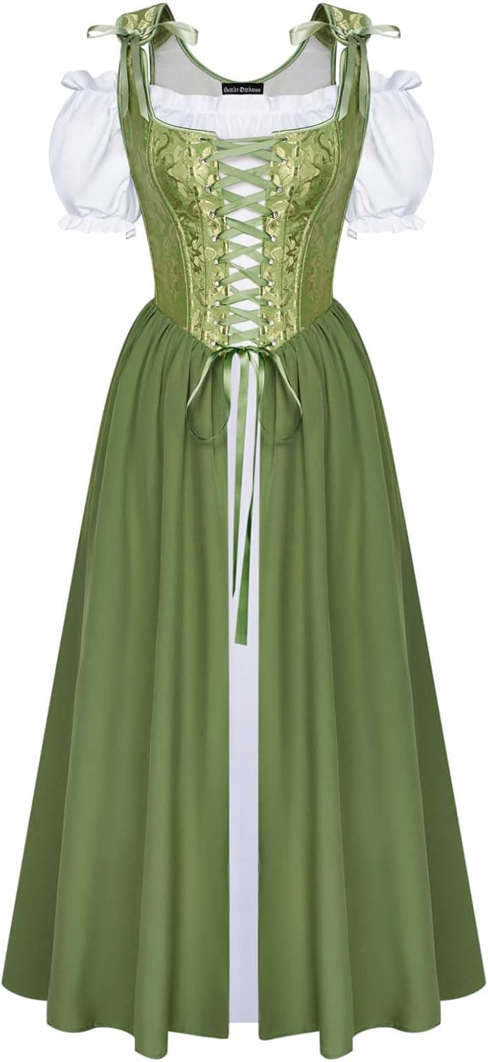 Scarlet Darkness Renaissance Costume for Women - Medieval Dress