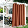 Outdoor Curtains for Patio Waterproof Blackout - Mecca Red 84 x 84