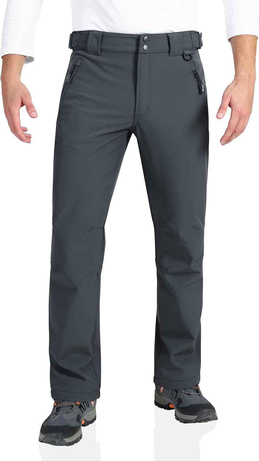 Outdoor Ventures Men's Lite Waterproof Windproof Fleece Pants