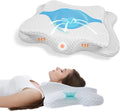 Memory Foam Cervical Pillow with Adjustable Contour - Neck Relief