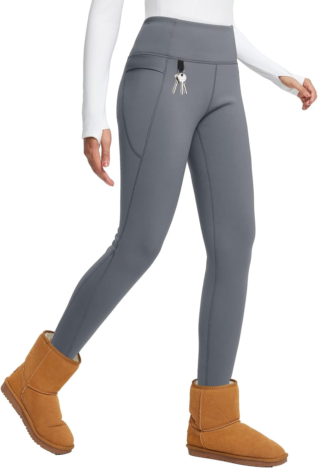 BALEAF Women's Warm Fleece Lined Winter Leggings