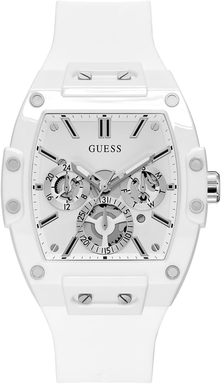 Timelessly Sleek GUESS Men's Watch - 43mm Tonneau Design