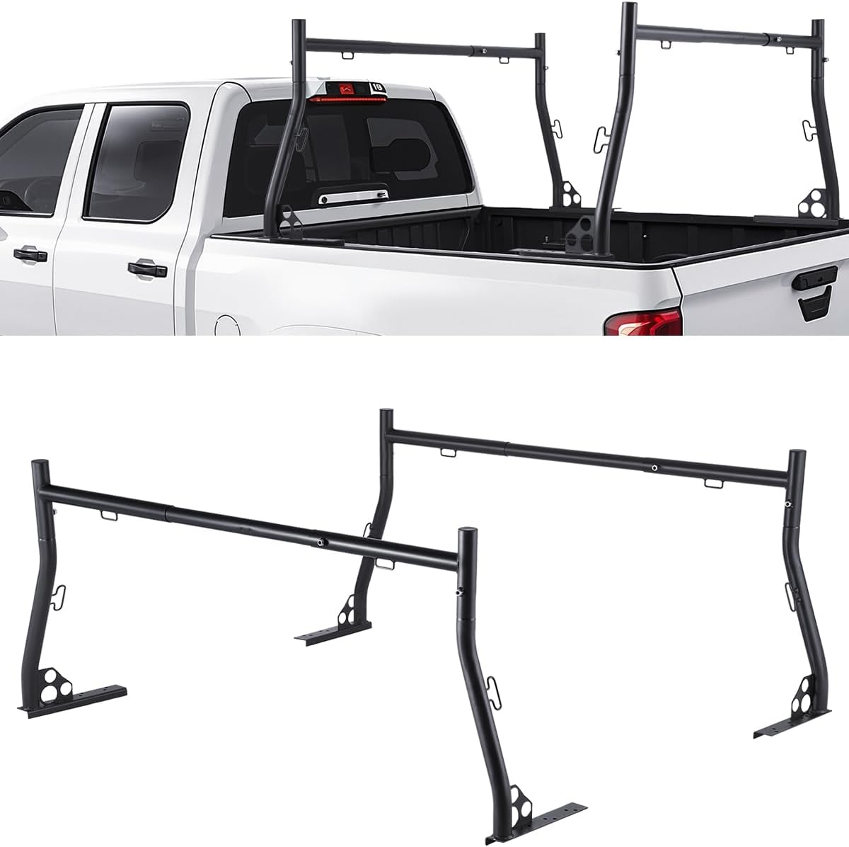 VEVOR Truck Ladder Rack for Cargo, 49-73 in Width, Heavy Duty