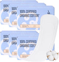 100% Organic Long Panty Liners 192ct - Ultra Thin Cotton Comfort