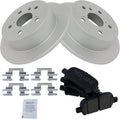 TRQ Rear Brake Pad & Rotor Kit for Camry Avalon Solara - Direct Fit