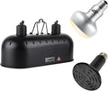 Dual Reptile Light Fixture with 150W Basking Light and Ceramic Heater
