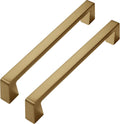 khtumeware Gold Cabinet Pulls 10 Pack 6.3in Centers - Brushed Brass
