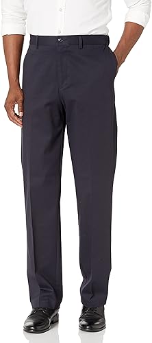 Savane Men's Flat Front Stretch Chino Pants for Comfort and Style