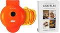 Dash MINI 4 PUMPKIN Waffle Iron + Keto Chaffle Recipe Book by Charmed By Dragons