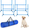 Dog Agility Jump Set 4 Pieces with Adjustable Height - Portable