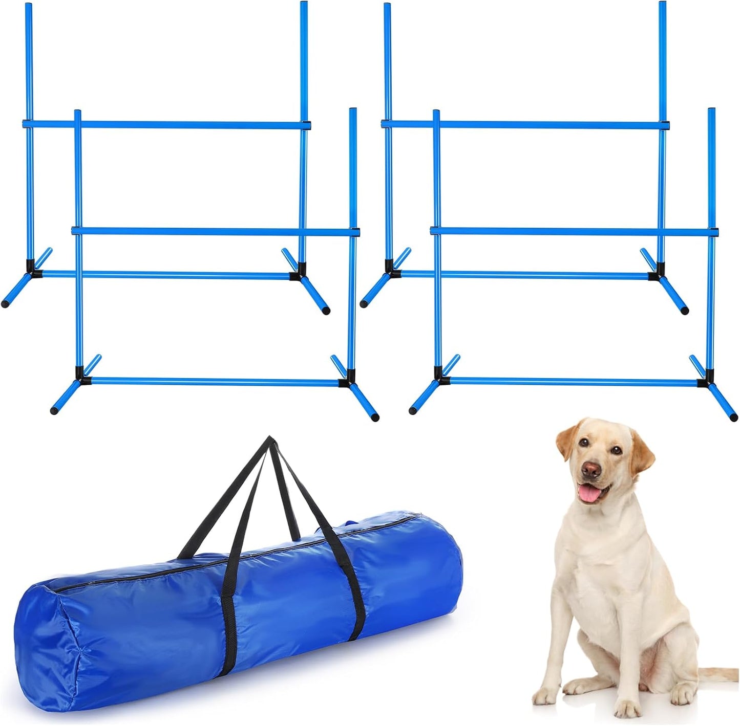 Shappy Dog Agility Equipment with Adjustable Height Jump Bars