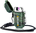 Waterproof Windproof Dual Arc Lighter - USB Rechargeable Survival Gear