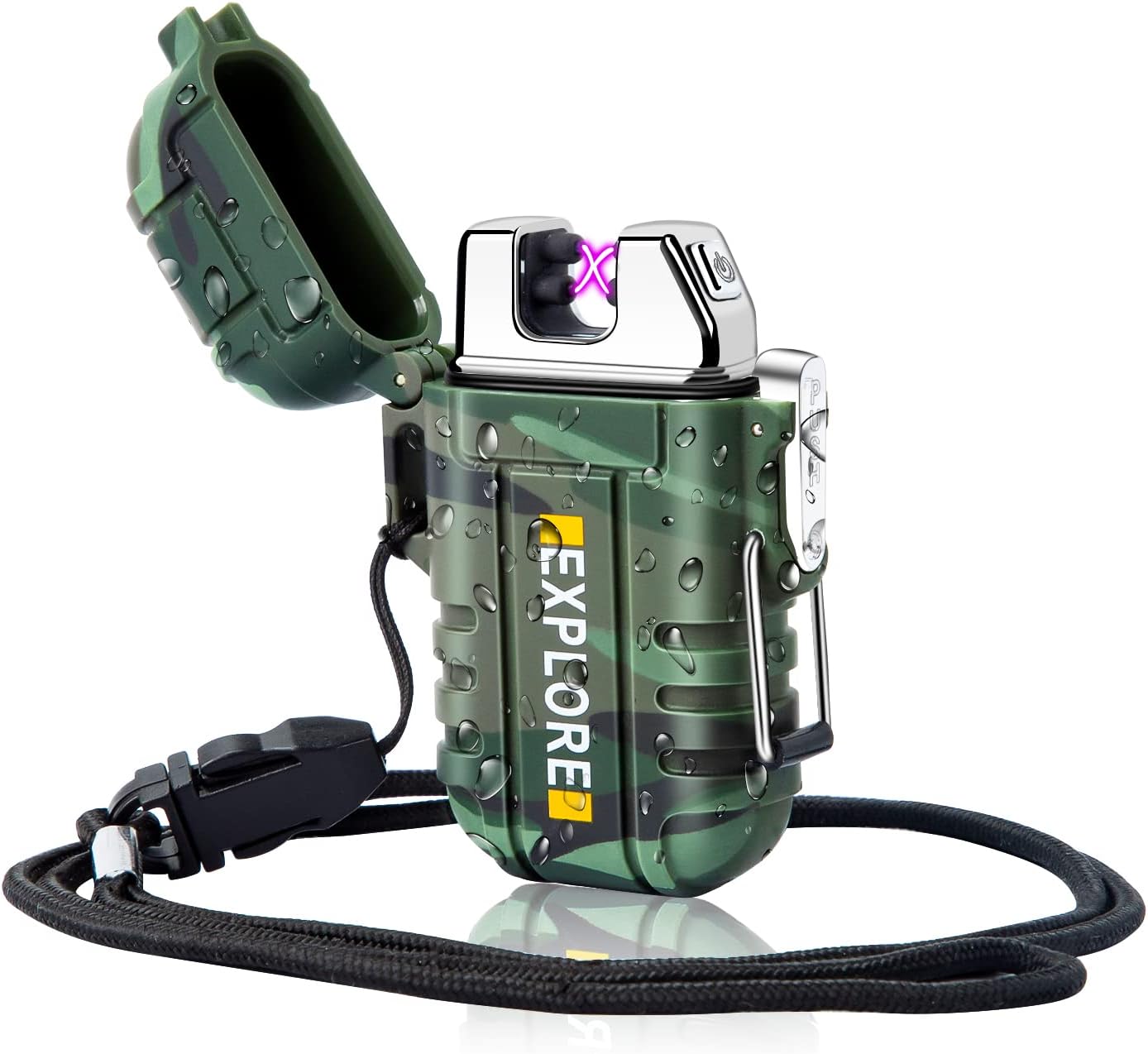 Windproof Electric Lighter for Outdoor Adventures