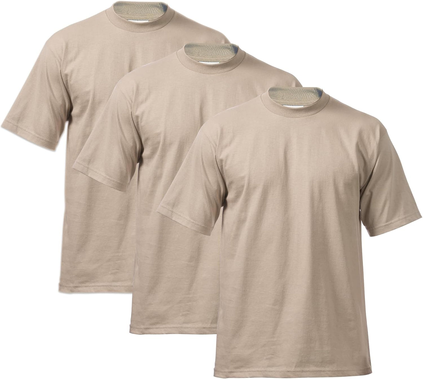Pro Club Men's Heavyweight Cotton Short Sleeve T-Shirt 3-Pack