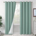 BGment Green Living Room Curtains 84 Inch Long for Darkening