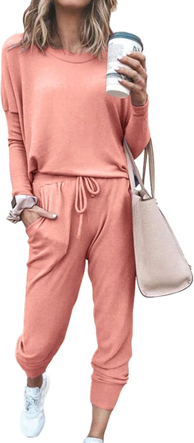 PRETTYGARDEN Women Fall 2 Piece Lounge Outfit for Comfort